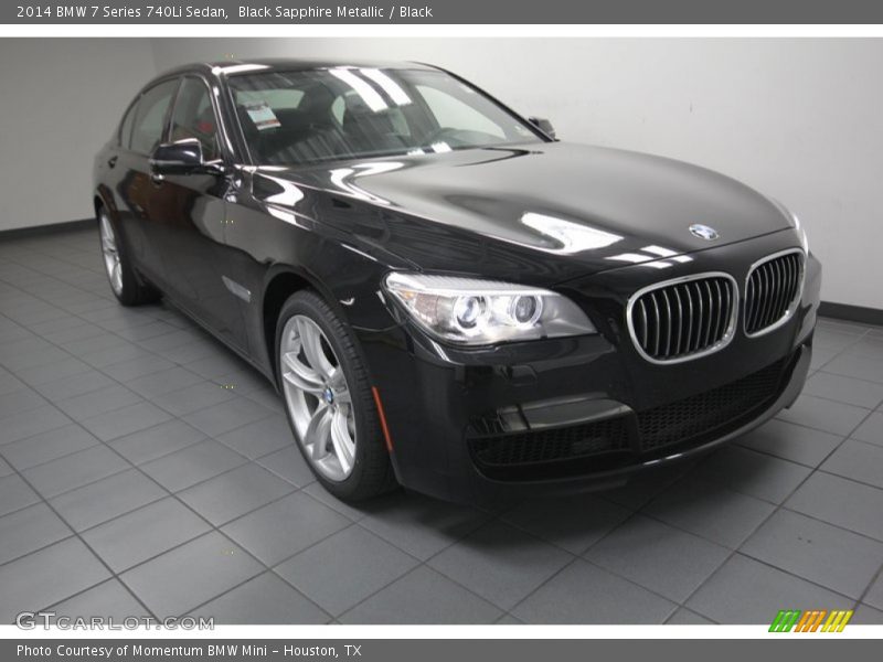Black Sapphire Metallic / Black 2014 BMW 7 Series 740Li Sedan
