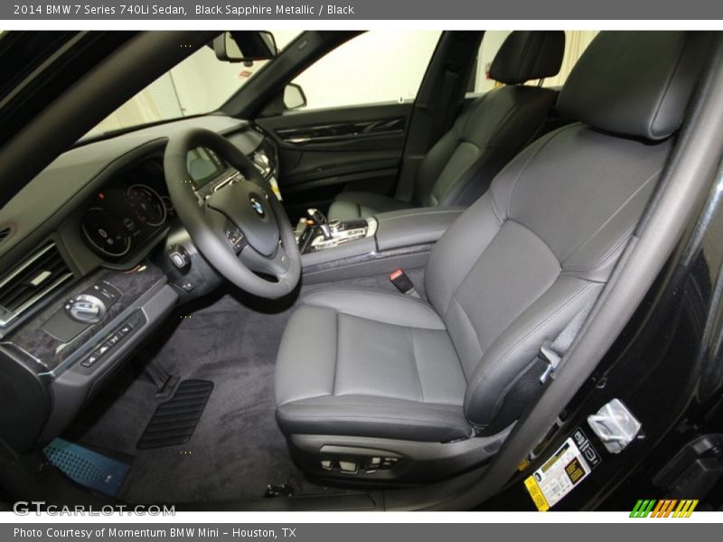 Front Seat of 2014 7 Series 740Li Sedan