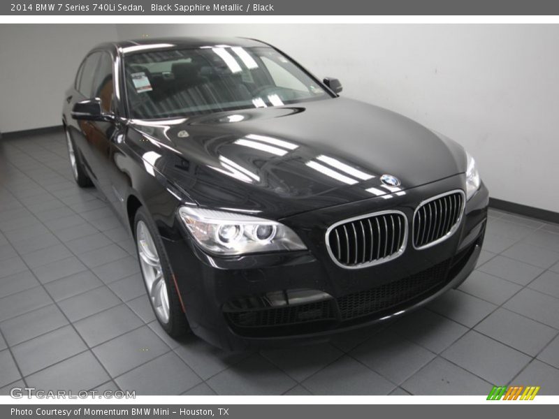 Black Sapphire Metallic / Black 2014 BMW 7 Series 740Li Sedan