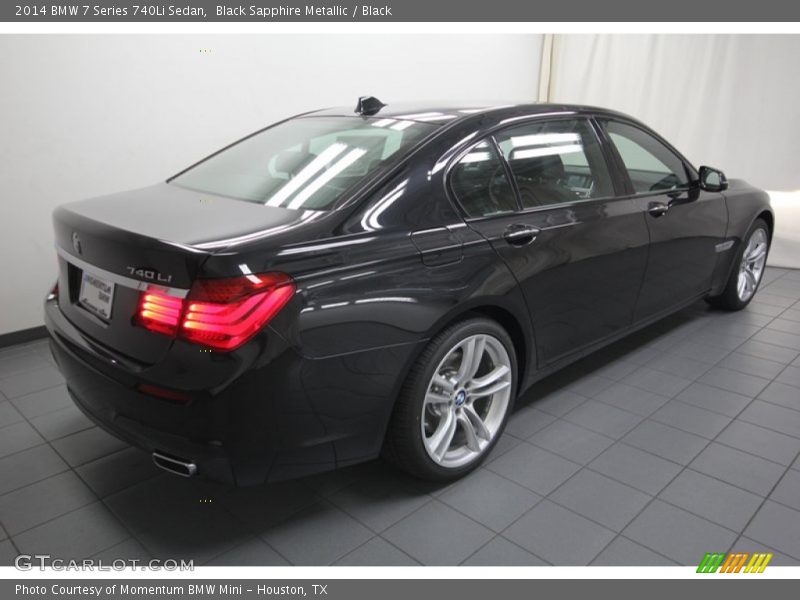 Black Sapphire Metallic / Black 2014 BMW 7 Series 740Li Sedan