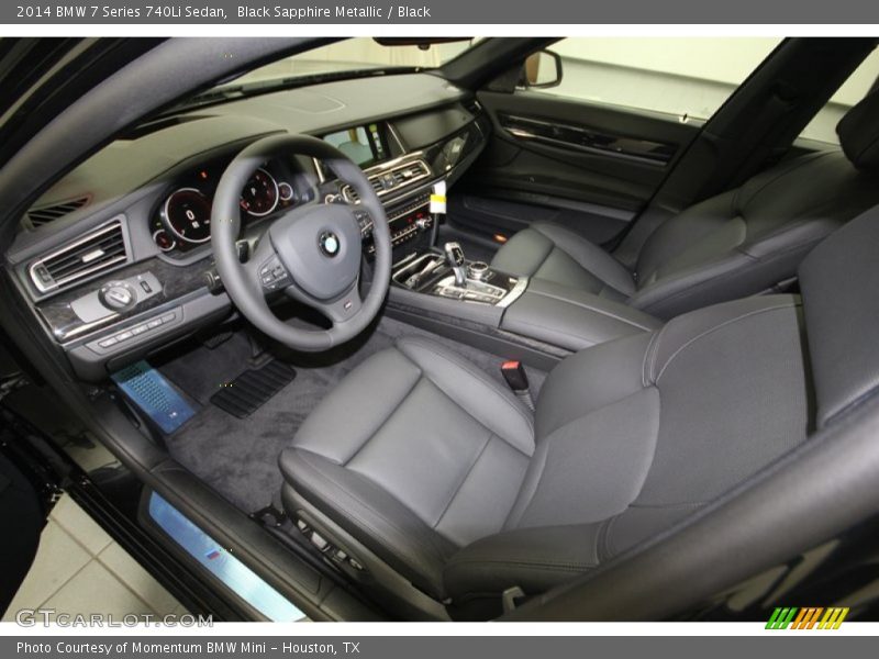 Black Interior - 2014 7 Series 740Li Sedan 