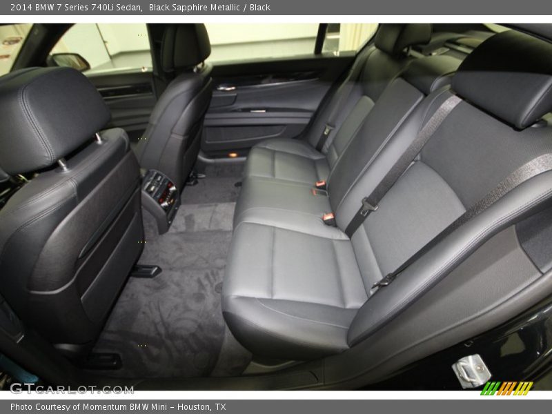 Rear Seat of 2014 7 Series 740Li Sedan