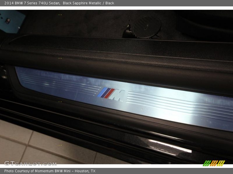 Black Sapphire Metallic / Black 2014 BMW 7 Series 740Li Sedan