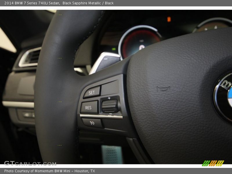 Black Sapphire Metallic / Black 2014 BMW 7 Series 740Li Sedan