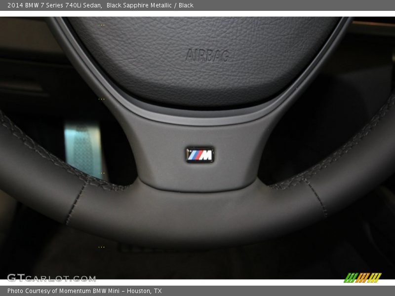 Black Sapphire Metallic / Black 2014 BMW 7 Series 740Li Sedan
