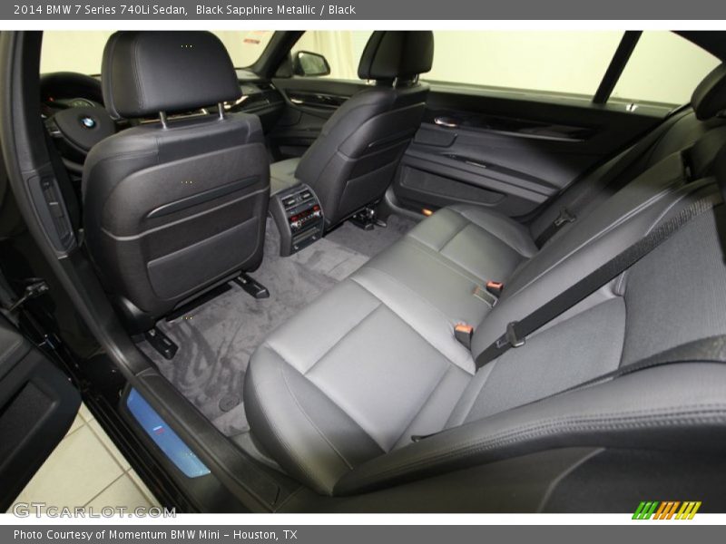 Rear Seat of 2014 7 Series 740Li Sedan