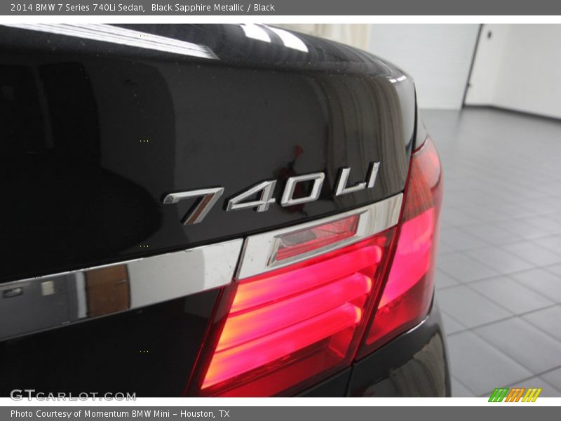 Black Sapphire Metallic / Black 2014 BMW 7 Series 740Li Sedan