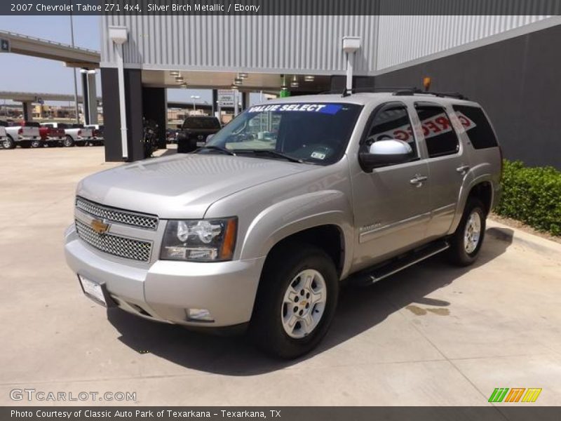 Silver Birch Metallic / Ebony 2007 Chevrolet Tahoe Z71 4x4