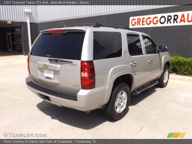 Silver Birch Metallic / Ebony 2007 Chevrolet Tahoe Z71 4x4