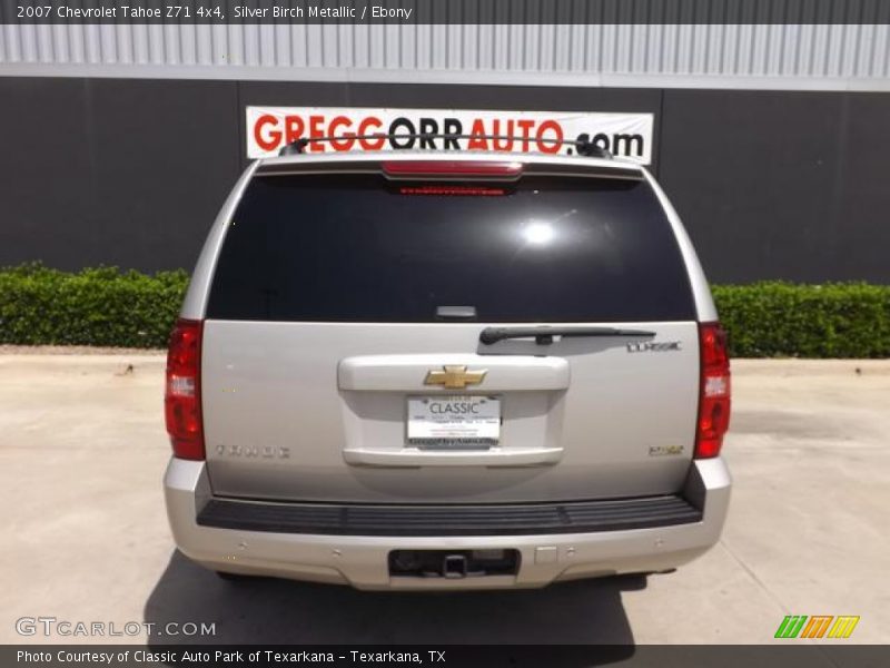 Silver Birch Metallic / Ebony 2007 Chevrolet Tahoe Z71 4x4