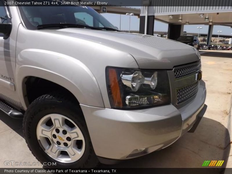 Silver Birch Metallic / Ebony 2007 Chevrolet Tahoe Z71 4x4