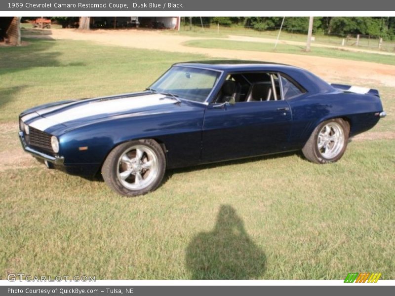 Dusk Blue / Black 1969 Chevrolet Camaro Restomod Coupe