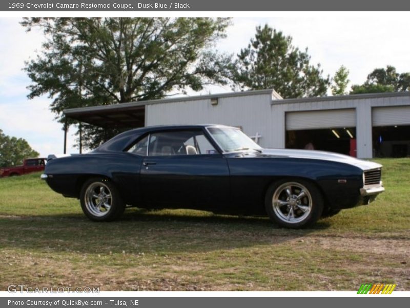 Dusk Blue / Black 1969 Chevrolet Camaro Restomod Coupe
