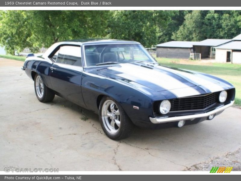 Dusk Blue / Black 1969 Chevrolet Camaro Restomod Coupe