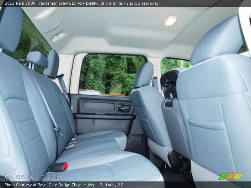 Bright White / Black/Diesel Gray 2013 Ram 3500 Tradesman Crew Cab 4x4 Dually