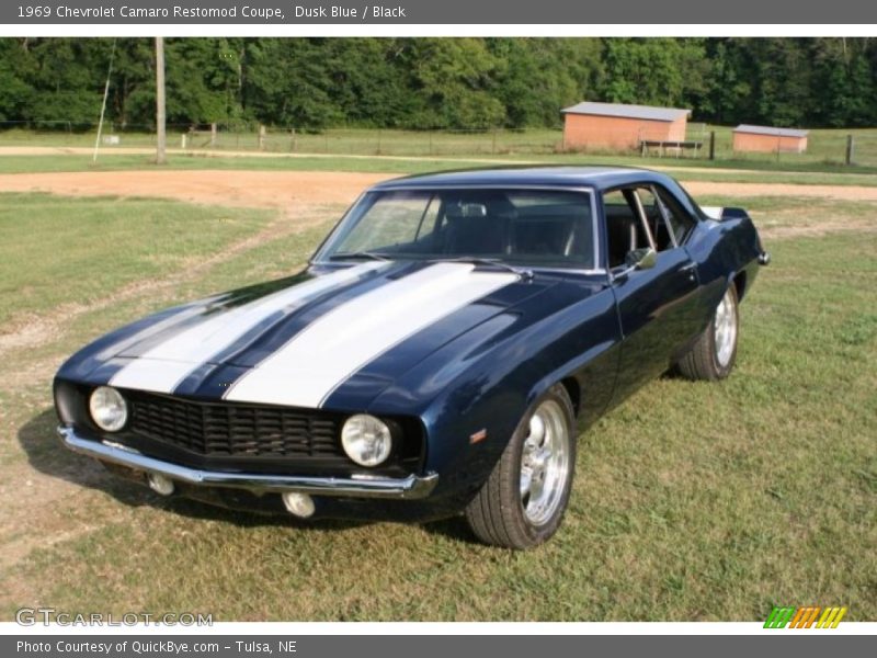Dusk Blue / Black 1969 Chevrolet Camaro Restomod Coupe