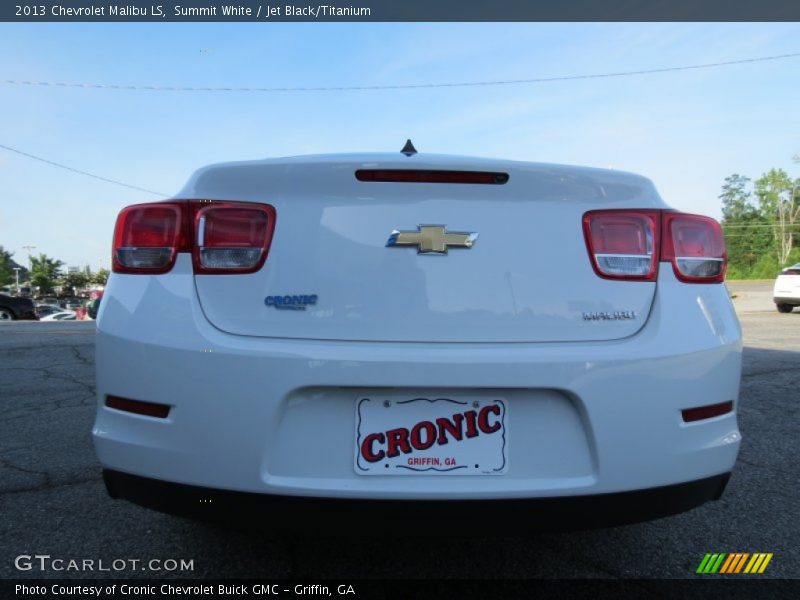 Summit White / Jet Black/Titanium 2013 Chevrolet Malibu LS