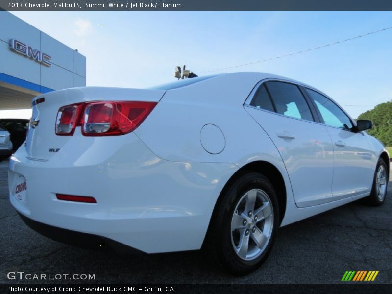 Summit White / Jet Black/Titanium 2013 Chevrolet Malibu LS