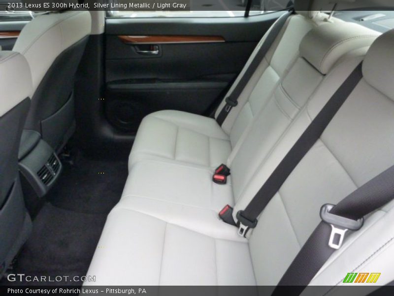 Silver Lining Metallic / Light Gray 2013 Lexus ES 300h Hybrid