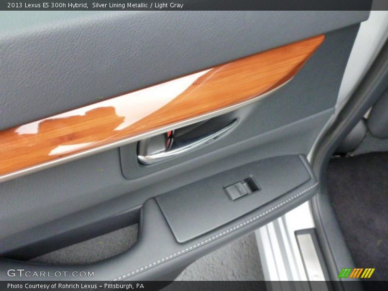 Silver Lining Metallic / Light Gray 2013 Lexus ES 300h Hybrid