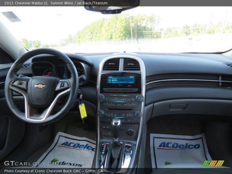 Summit White / Jet Black/Titanium 2013 Chevrolet Malibu LS