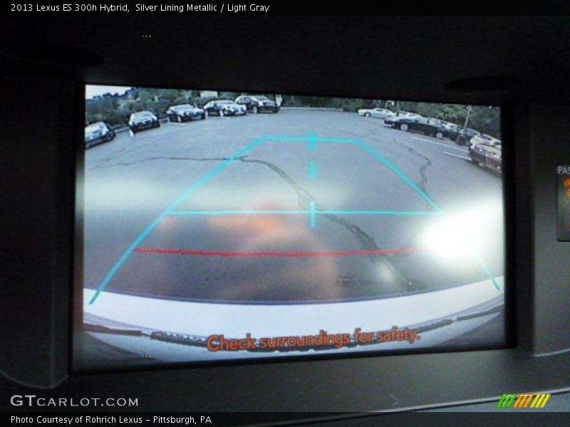 Silver Lining Metallic / Light Gray 2013 Lexus ES 300h Hybrid