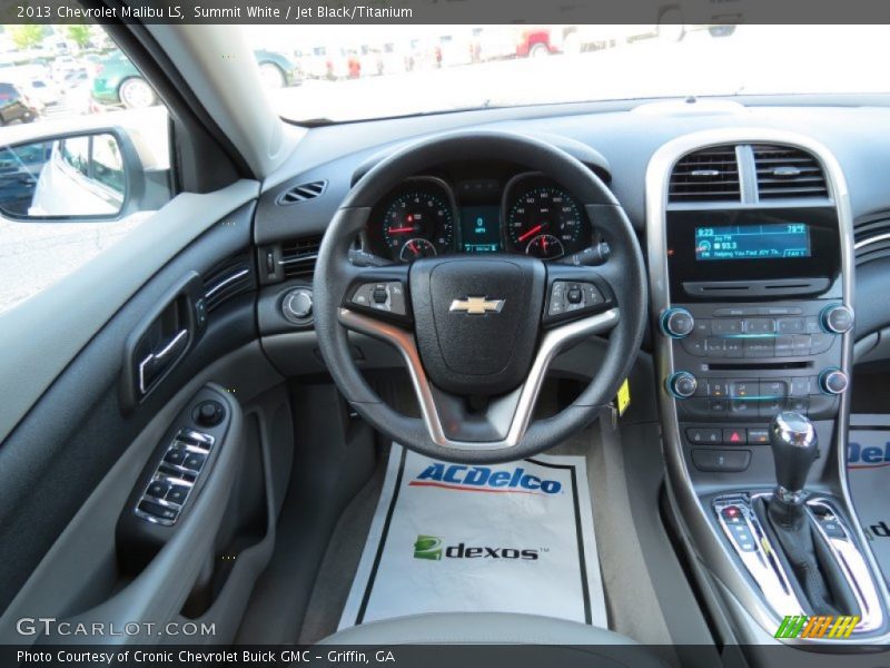 Summit White / Jet Black/Titanium 2013 Chevrolet Malibu LS