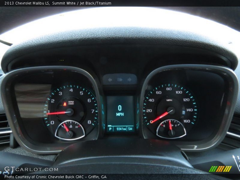 Summit White / Jet Black/Titanium 2013 Chevrolet Malibu LS