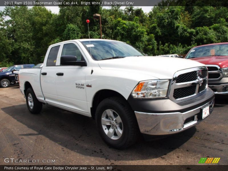 Bright White / Black/Diesel Gray 2013 Ram 1500 Tradesman Quad Cab 4x4