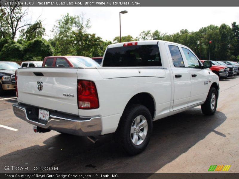 Bright White / Black/Diesel Gray 2013 Ram 1500 Tradesman Quad Cab 4x4