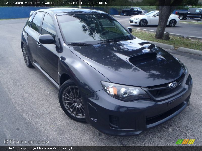 Dark Gray Metallic / Carbon Black 2011 Subaru Impreza WRX Wagon
