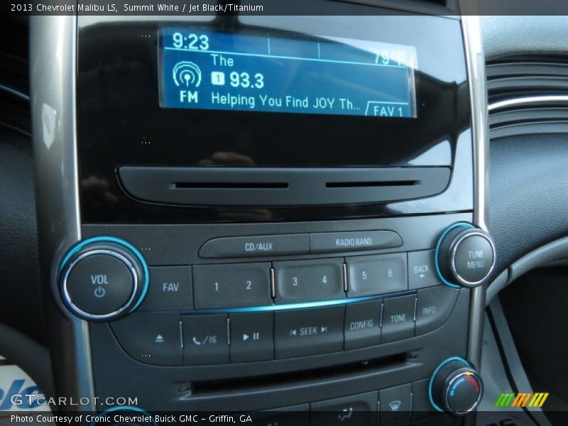 Summit White / Jet Black/Titanium 2013 Chevrolet Malibu LS