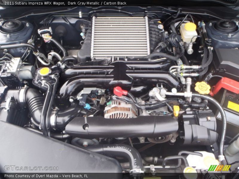 Dark Gray Metallic / Carbon Black 2011 Subaru Impreza WRX Wagon