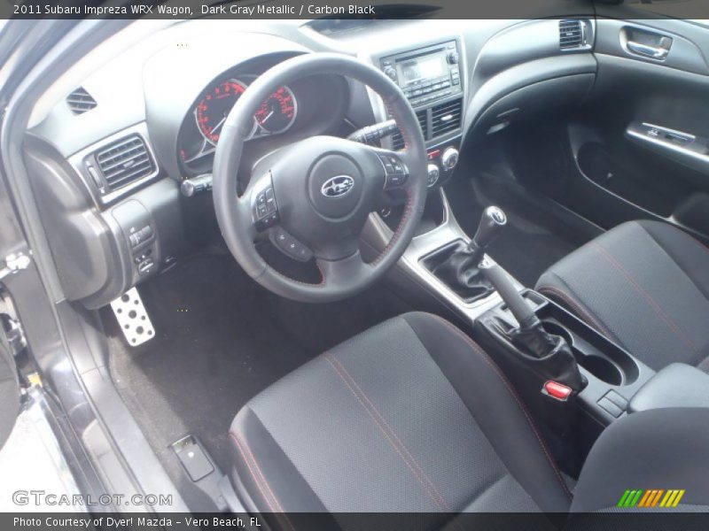 Dark Gray Metallic / Carbon Black 2011 Subaru Impreza WRX Wagon