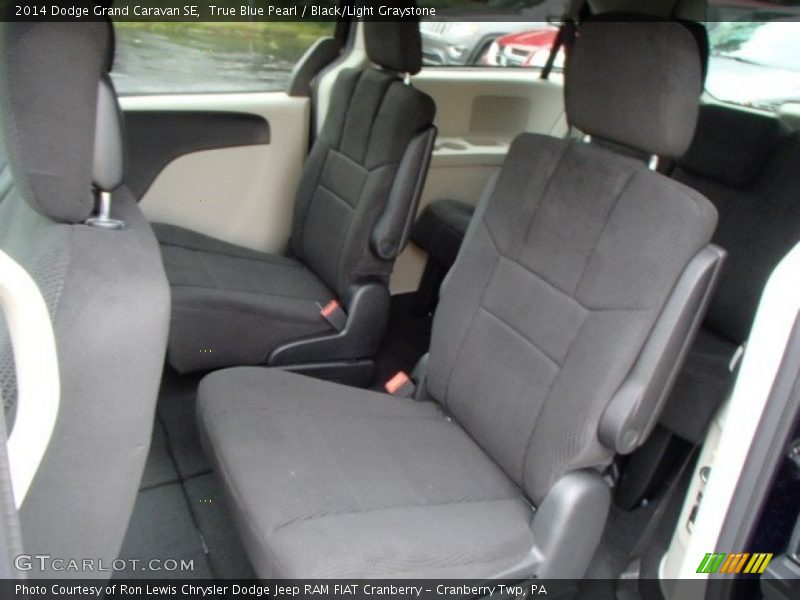 True Blue Pearl / Black/Light Graystone 2014 Dodge Grand Caravan SE