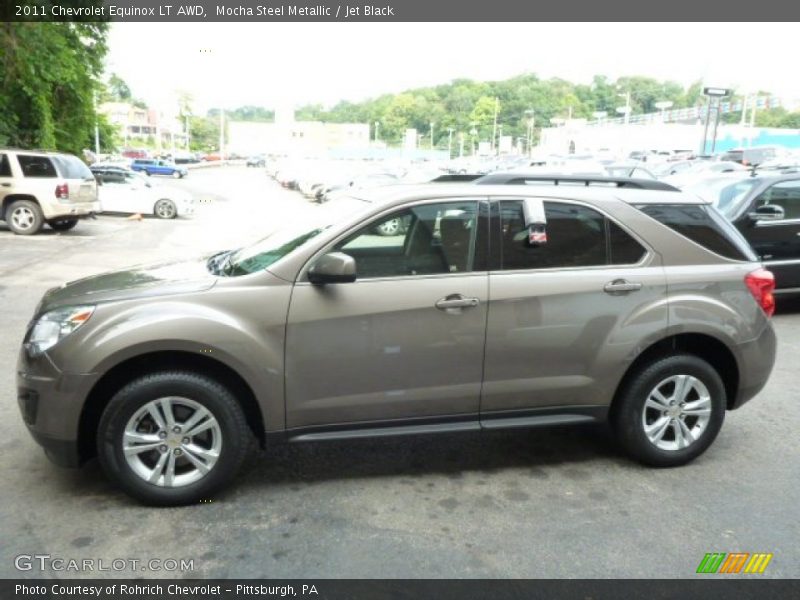 Mocha Steel Metallic / Jet Black 2011 Chevrolet Equinox LT AWD