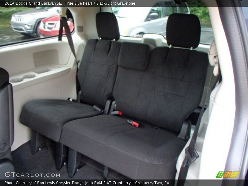 True Blue Pearl / Black/Light Graystone 2014 Dodge Grand Caravan SE