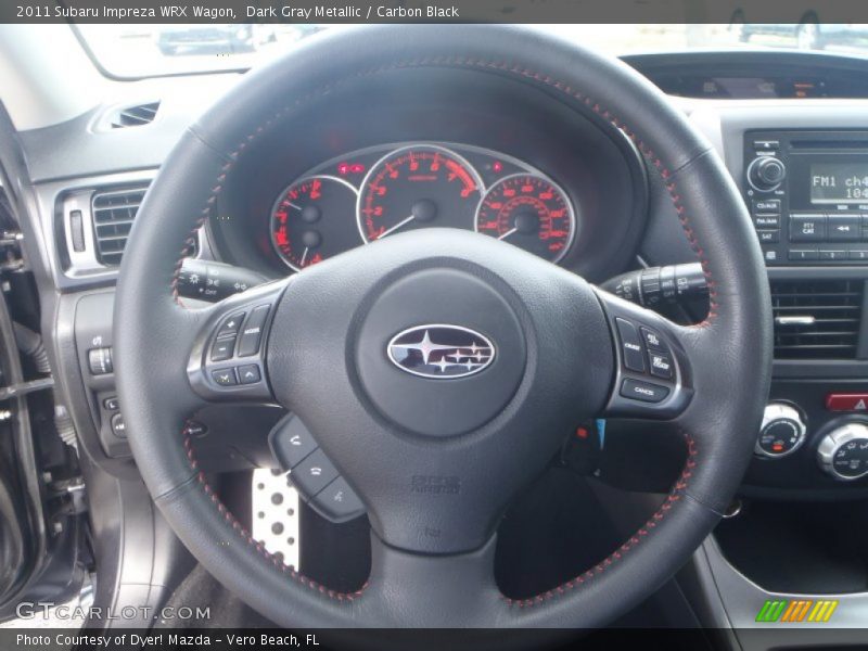 Dark Gray Metallic / Carbon Black 2011 Subaru Impreza WRX Wagon