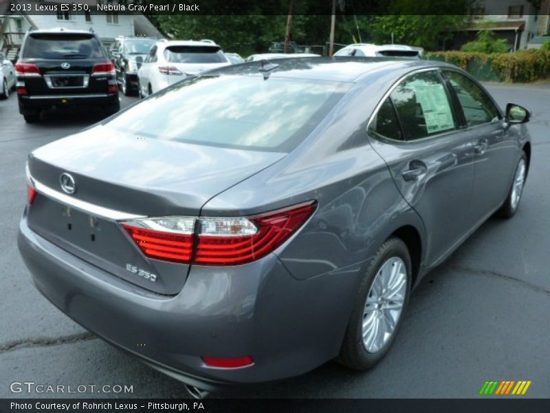 Nebula Gray Pearl / Black 2013 Lexus ES 350
