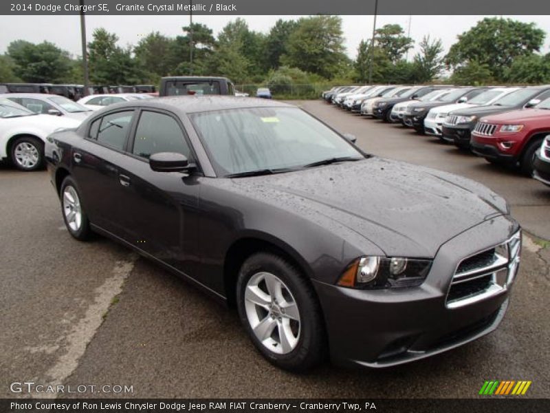 Granite Crystal Metallic / Black 2014 Dodge Charger SE