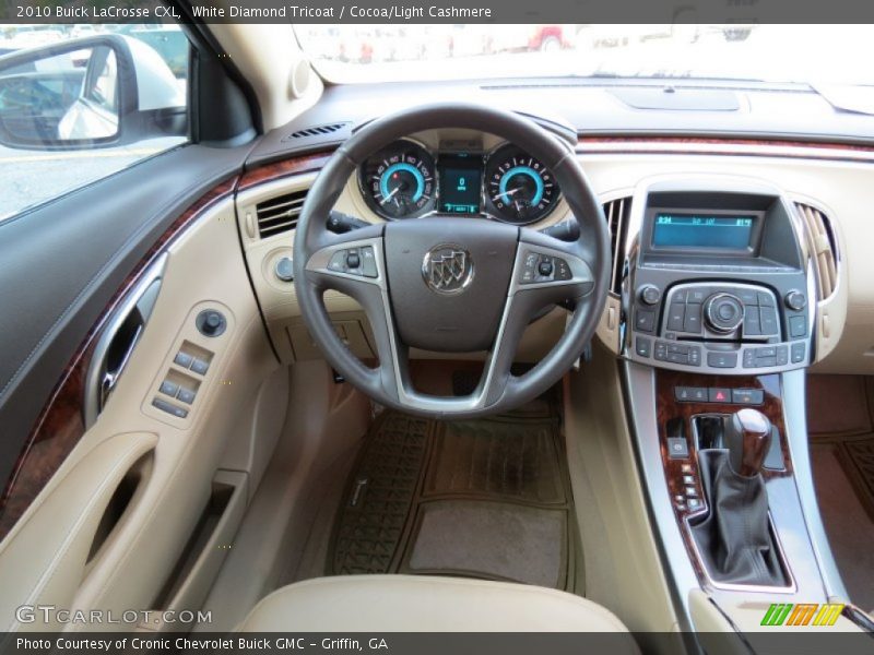 White Diamond Tricoat / Cocoa/Light Cashmere 2010 Buick LaCrosse CXL