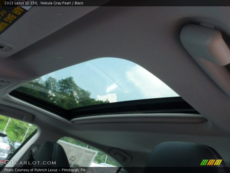 Nebula Gray Pearl / Black 2013 Lexus ES 350