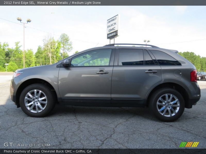 Mineral Grey Metallic / Medium Light Stone 2012 Ford Edge SEL