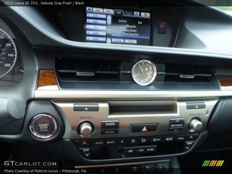 Nebula Gray Pearl / Black 2013 Lexus ES 350