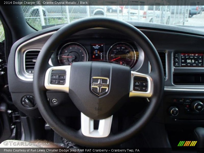 Granite Crystal Metallic / Black 2014 Dodge Charger SE