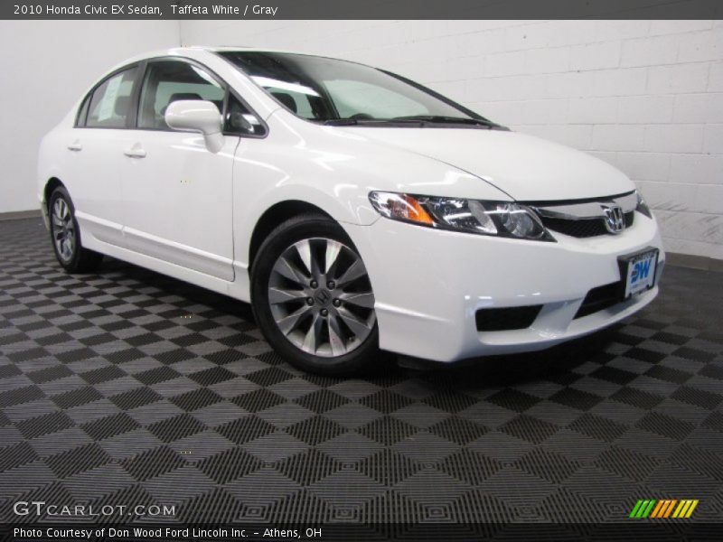 Taffeta White / Gray 2010 Honda Civic EX Sedan