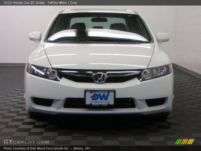 Taffeta White / Gray 2010 Honda Civic EX Sedan