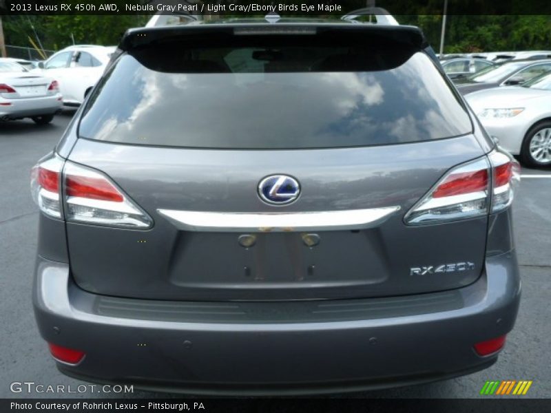 Nebula Gray Pearl / Light Gray/Ebony Birds Eye Maple 2013 Lexus RX 450h AWD