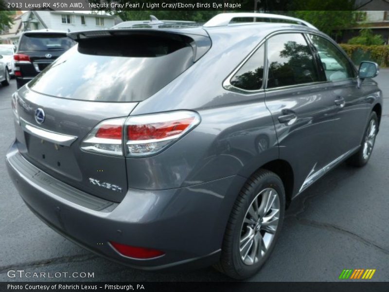 Nebula Gray Pearl / Light Gray/Ebony Birds Eye Maple 2013 Lexus RX 450h AWD