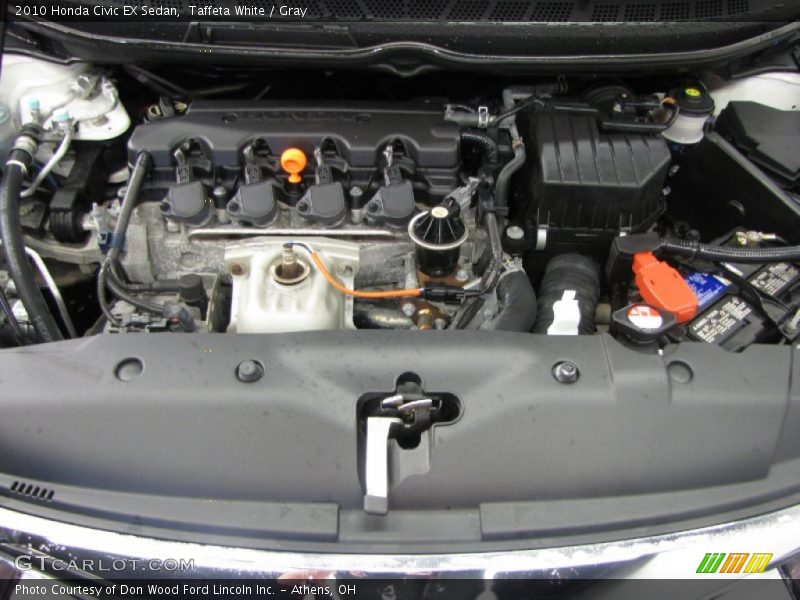 Taffeta White / Gray 2010 Honda Civic EX Sedan